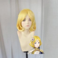 Gold 30cm Fire Emblem Warriors Lianna Cosplay Wig
