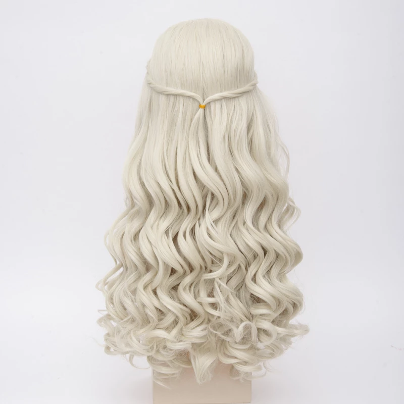 Gold 60cm Alice In Wonderland 2 The White Queen Alice Cosplay Wig 6 Gold 60cm Alice In Wonderland 2 The White Queen Alice Cosplay Wig - Image 4