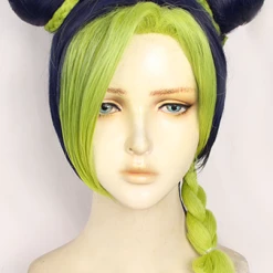Green And Blue 35cm JoJo's Bizarre Adventure Jolyne Cujoh Cosplay Wig -Cosplay Shopper Store COS 017 01 204 1