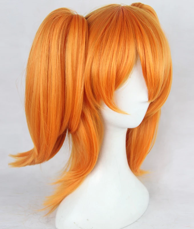 Orange 42cm Shomin Sample Aika Tenkubashi Cosplay Wig 4 Orange 42cm Shomin Sample Aika Tenkubashi Cosplay Wig - Image 2