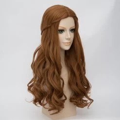 Brown 60cm Alice In Wonderland 2 The White Queen Alice Cosplay Wig -Cosplay Shopper Store COS 017 03 32