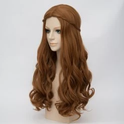 Brown 60cm Alice In Wonderland 2 The White Queen Alice Cosplay Wig -Cosplay Shopper Store COS 017 04 26
