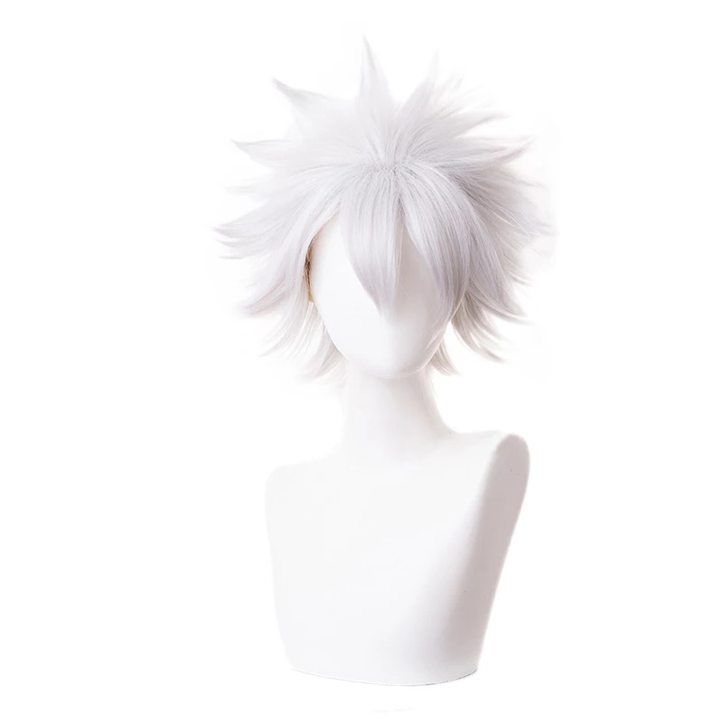Silver 30cm Demon Slayer: Kimetsu No Yaiba Sanemi Shinazugawa Cosplay Wig 3 Silver 30cm Demon Slayer: Kimetsu No Yaiba Sanemi Shinazugawa Cosplay Wig