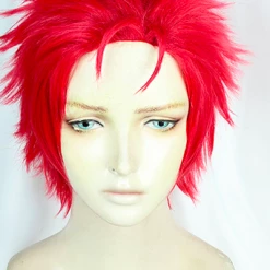 Red 30cm Hypnosis Mic: Division Rap Battle Kuko Harai Cosplay Wig 6 Red 30cm Hypnosis Mic: Division Rap Battle Kuko Harai Cosplay Wig -Cosplay Shopper Store COS 018 01 181 1