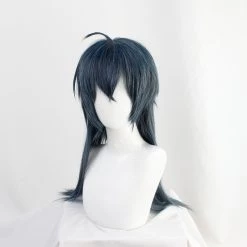 Blue 60cm Disney: Twisted-Wonderland Malleus Draconia Cosplay Wig