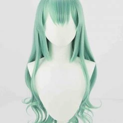 Green 70cm Virtual YouTuber Finana Ryugu Cosplay Wig 7 Green 70cm Virtual YouTuber Finana Ryugu Cosplay Wig -Cosplay Shopper Store COS 018 01 284 1