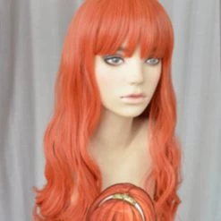 Orange 60cm Fire Emblem Echoes: Shadows Of Valentia Cosplay Wig