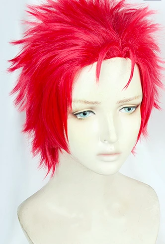 Red 30cm Hypnosis Mic: Division Rap Battle Kuko Harai Cosplay Wig 5 Red 30cm Hypnosis Mic: Division Rap Battle Kuko Harai Cosplay Wig - Image 3
