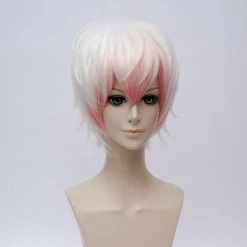 White And Pink 30cm Mystic Messenger Unknown Cosplay Wig -Cosplay Shopper Store COS 018 03 45
