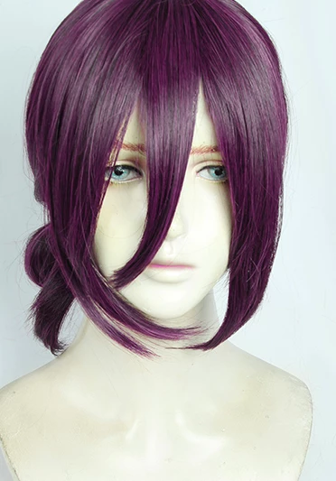 Purple 40cm Chainsaw Man Lady Reze Bomb Devil Cosplay Wig 4 Purple 40cm Chainsaw Man Lady Reze Bomb Devil Cosplay Wig - Image 2