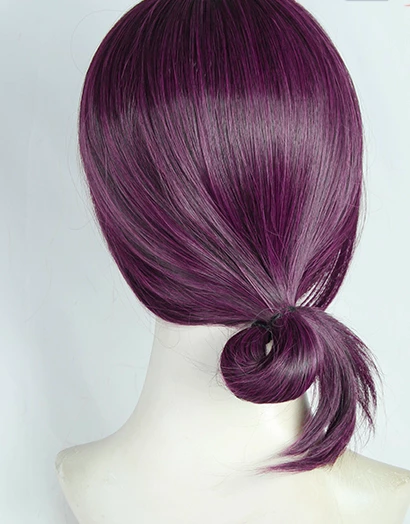 Purple 40cm Chainsaw Man Lady Reze Bomb Devil Cosplay Wig 5 Purple 40cm Chainsaw Man Lady Reze Bomb Devil Cosplay Wig - Image 3