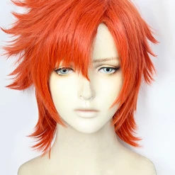 Orange 30cm Fire Emblem: Three Houses Sylvain Cosplay Wig