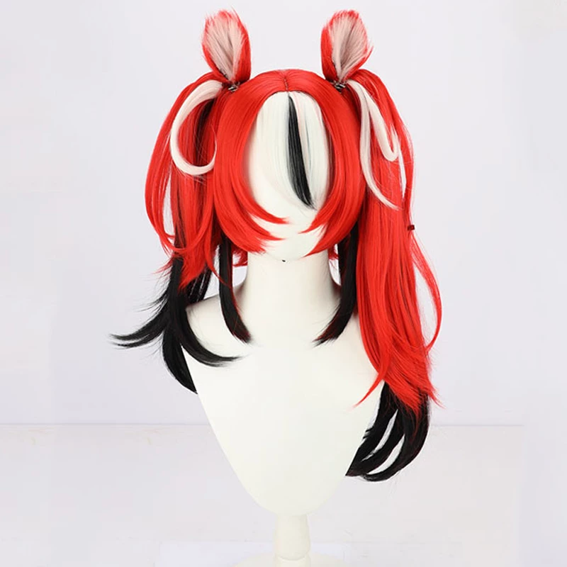 60cm Virtual YouTuber Hakos Baelz Cosplay Wig 4 60cm Virtual YouTuber Hakos Baelz Cosplay Wig - Image 2