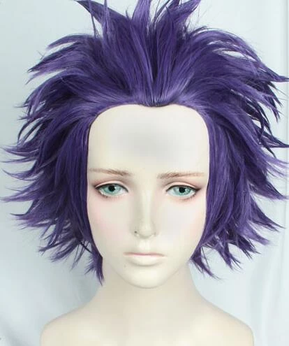 Purple 30cm My Hero Academia Hitoshi Shinso Cosplay Wig 3 Purple 30cm My Hero Academia Hitoshi Shinso Cosplay Wig