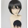 Black 30cm Kakegurui - Compulsive Gambler Kaede Manyuda Cosplay Wig -Cosplay Shopper Store COS 020 01 95