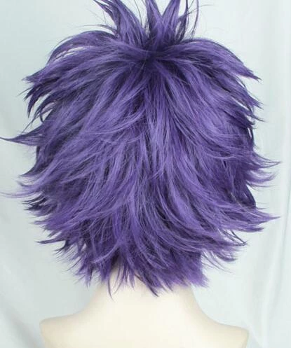 Purple 30cm My Hero Academia Hitoshi Shinso Cosplay Wig 4 Purple 30cm My Hero Academia Hitoshi Shinso Cosplay Wig - Image 2