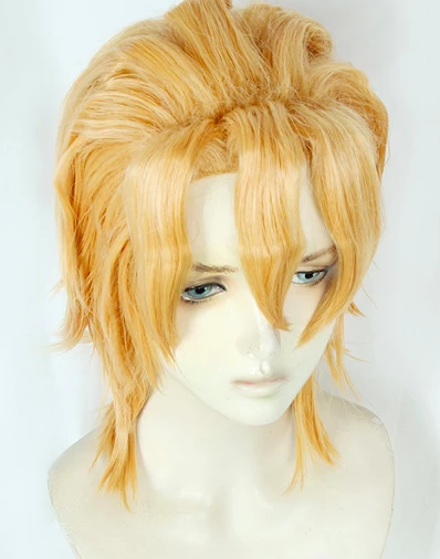 Blonde 35cm JoJo's Bizarre Adventure: Golden Wind Pannacotta Fugo Cosplay Wig 7 Blonde 35cm JoJo's Bizarre Adventure: Golden Wind Pannacotta Fugo Cosplay Wig - Image 5