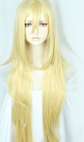 Gold 100cm Angels Of Death Satsuriku No Tenshi Rachel Gardner Ray Cosplay Wig 3 Gold 100cm Angels Of Death Satsuriku No Tenshi Rachel Gardner Ray Cosplay Wig