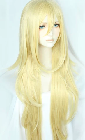 Gold 100cm Angels Of Death Satsuriku No Tenshi Rachel Gardner Ray Cosplay Wig 4 Gold 100cm Angels Of Death Satsuriku No Tenshi Rachel Gardner Ray Cosplay Wig - Image 2