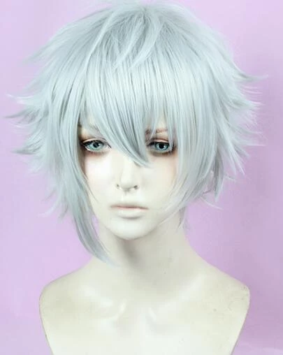 Grey 35cm Fate/Grand Order Kadoc Zemlupus Cosplay Wig 3 Grey 35cm Fate/Grand Order Kadoc Zemlupus Cosplay Wig