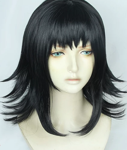 Black 40cm Demon Slayer: Kimetsu No Yaiba Makomo Cosplay Wig 4 Black 40cm Demon Slayer: Kimetsu No Yaiba Makomo Cosplay Wig - Image 2