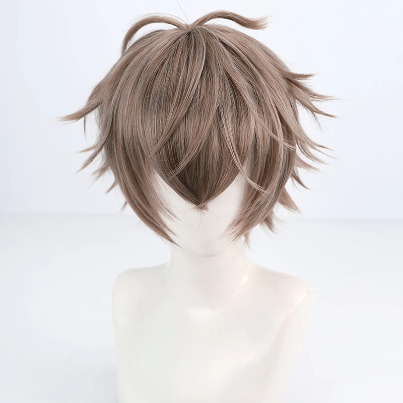 Brown 35cm Virtual YouTuber Alban Knox Cosplay Wig 4 Brown 35cm Virtual YouTuber Alban Knox Cosplay Wig - Image 2