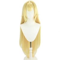 Blonde 100cm Virtual YouTuber Hoshikawa Sara Cosplay Wig