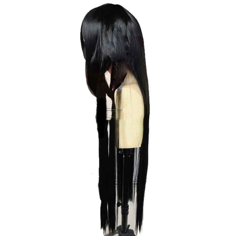 Black 100cm Fire Force Joker Cosplay Wig 5 Black 100cm Fire Force Joker Cosplay Wig - Image 3