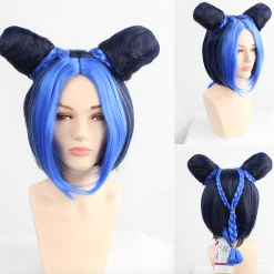 Blue And Purple 35cm JoJo's Bizarre Adventure Jolyne Cujoh Cosplay Wig -Cosplay Shopper Store COS 022 02 148