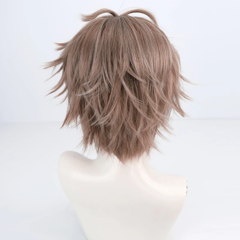 Brown 35cm Virtual YouTuber Alban Knox Cosplay Wig 6 Brown 35cm Virtual YouTuber Alban Knox Cosplay Wig - Image 4