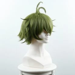 Green 35cm Danganronpa V3: Killing Harmony Rantaro Amami Cosplay Wig 7 Green 35cm Danganronpa V3: Killing Harmony Rantaro Amami Cosplay Wig -Cosplay Shopper Store COS 022 03 36