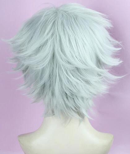 Grey 35cm Fate/Grand Order Kadoc Zemlupus Cosplay Wig 5 Grey 35cm Fate/Grand Order Kadoc Zemlupus Cosplay Wig - Image 3