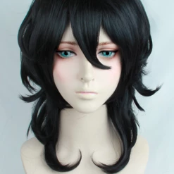 40cm Black Ensemble Stars Rei Sakuma Cosplay Wig