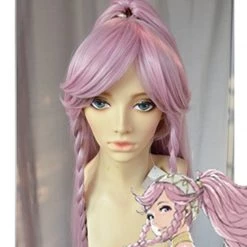 Pink 80cm Fire Emblem Heroes Olivia Cosplay Wig