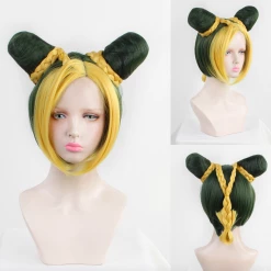 Gold And Purple 35cm JoJo's Bizarre Adventure Jolyne Cujoh Cosplay Wig -Cosplay Shopper Store COS 023 02 150