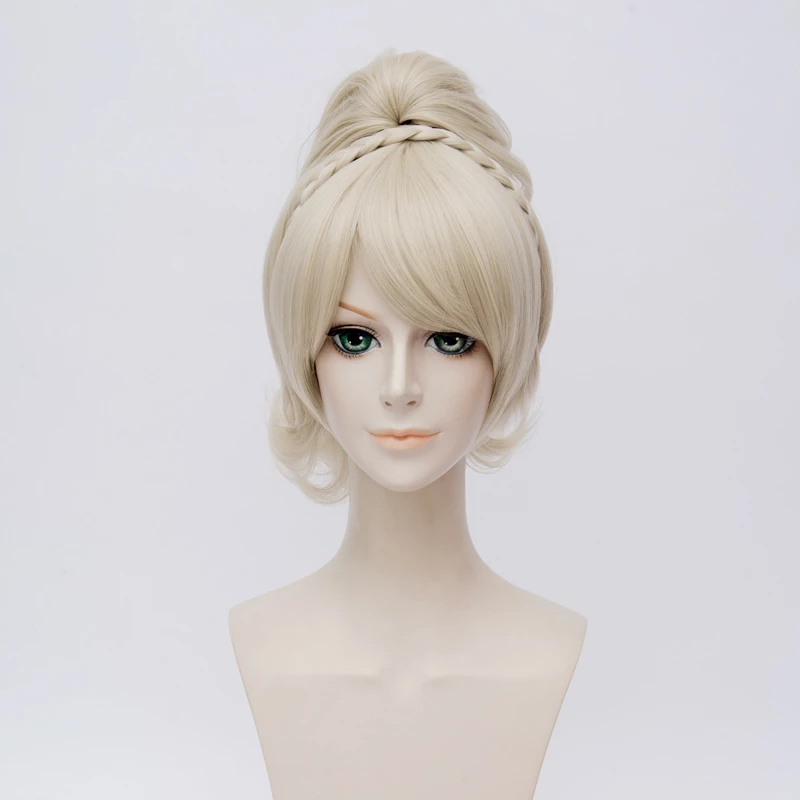 Light Gold 30cm Final Fantasy XV Lunafreya Nox Fleuret Cosplay Wig 3 Light Gold 30cm Final Fantasy XV Lunafreya Nox Fleuret Cosplay Wig