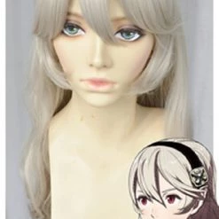 Blonde 80cm Fire Emblem Fates Corrin/Kamui Female Cosplay Wig