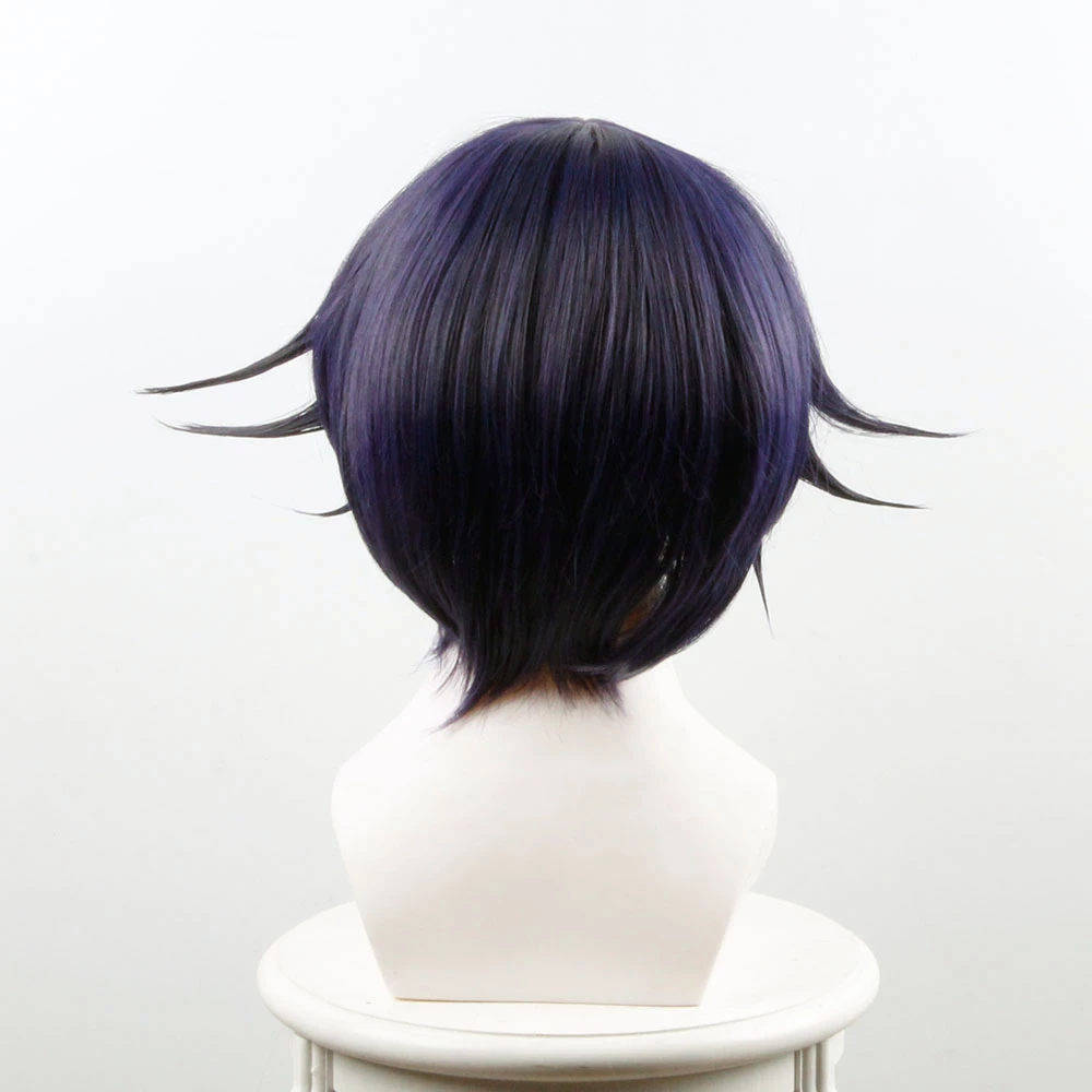 Black Purple 35cm Danganronpa V3: Killing Harmony Kokichi Oma Cosplay Wig 4 Black Purple 35cm Danganronpa V3: Killing Harmony Kokichi Oma Cosplay Wig - Image 2