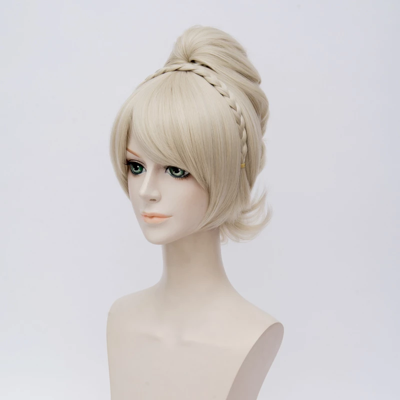 Light Gold 30cm Final Fantasy XV Lunafreya Nox Fleuret Cosplay Wig 4 Light Gold 30cm Final Fantasy XV Lunafreya Nox Fleuret Cosplay Wig - Image 2