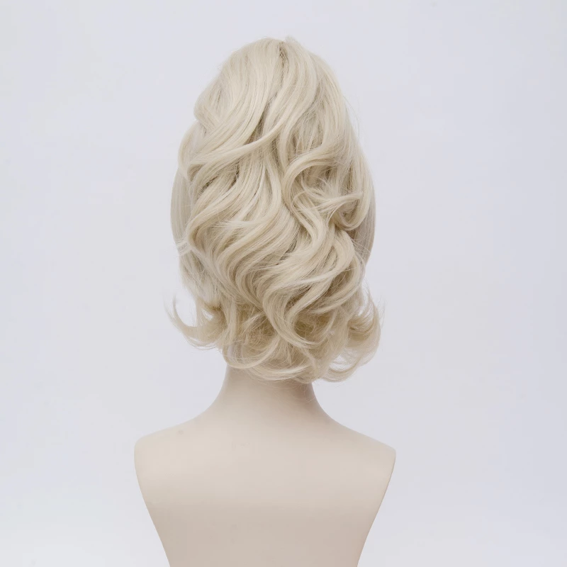 Light Gold 30cm Final Fantasy XV Lunafreya Nox Fleuret Cosplay Wig 6 Light Gold 30cm Final Fantasy XV Lunafreya Nox Fleuret Cosplay Wig - Image 4