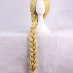 Gold 120cm Tangled Rapunzel Cosplay Wig
