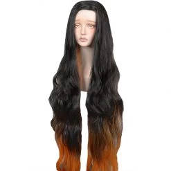 120cm Demon Slayer: Kimetsu No Yaiba Nezuko Kamado Cosplay Wig