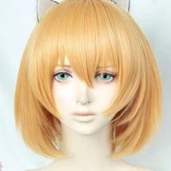 Gold 30cm Kemono Friends Serval Cosplay Wig