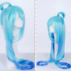Blue 80cm KonoSuba Aqua Cosplay Wig -Cosplay Shopper Store COS 025 02 123