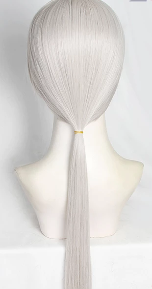 Gray 70cm Chainsaw Man Quanxi Cosplay Wig 5 Gray 70cm Chainsaw Man Quanxi Cosplay Wig - Image 3