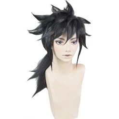 45cm Black Demon Slayer: Kimetsu No Yaiba Giyu Tomioka Cosplay Wig