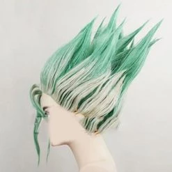 Green 35cm Dr. Stone Senku Ishigami Cosplay Wig 7 Green 35cm Dr. Stone Senku Ishigami Cosplay Wig -Cosplay Shopper Store COS 026 02 129