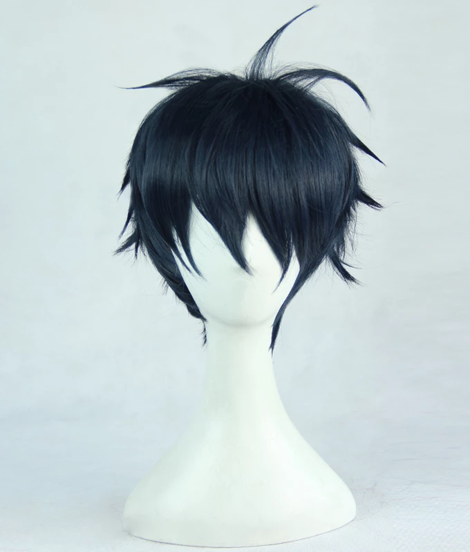 Blue 35cm Monster Musume Kimihito Kurusu Cosplay Wig 3 Blue 35cm Monster Musume Kimihito Kurusu Cosplay Wig