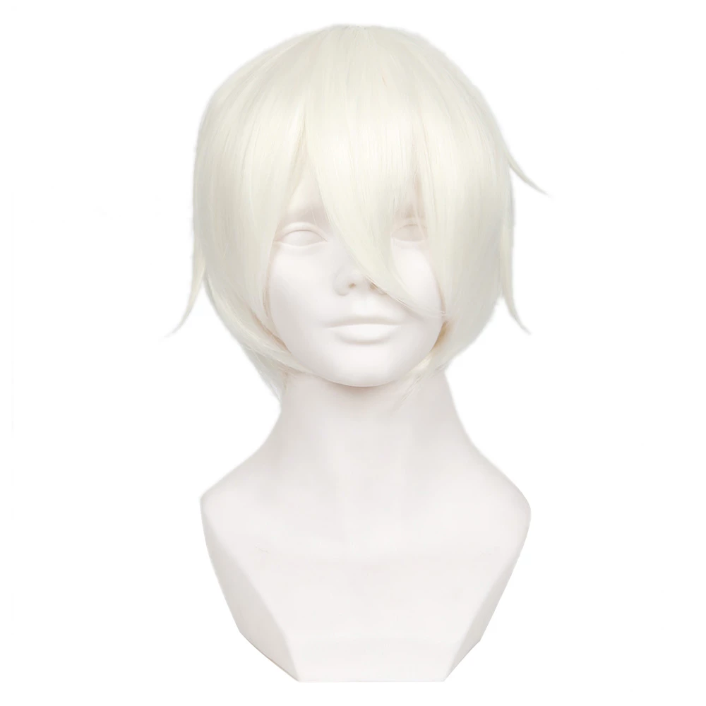 White 32cm Vocaloid Yan He Cosplay Wig 3 White 32cm Vocaloid Yan He Cosplay Wig