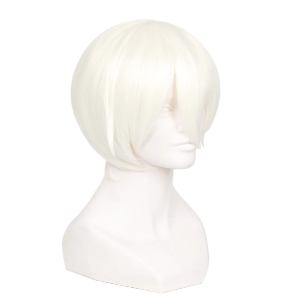 White 32cm Vocaloid Yan He Cosplay Wig 4 White 32cm Vocaloid Yan He Cosplay Wig - Image 2